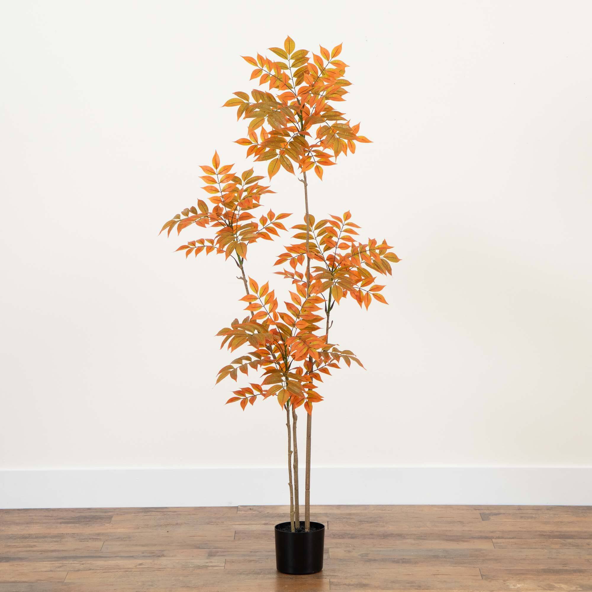 5ft. Autumn Minimalist Sumac Artificial Fall Tree